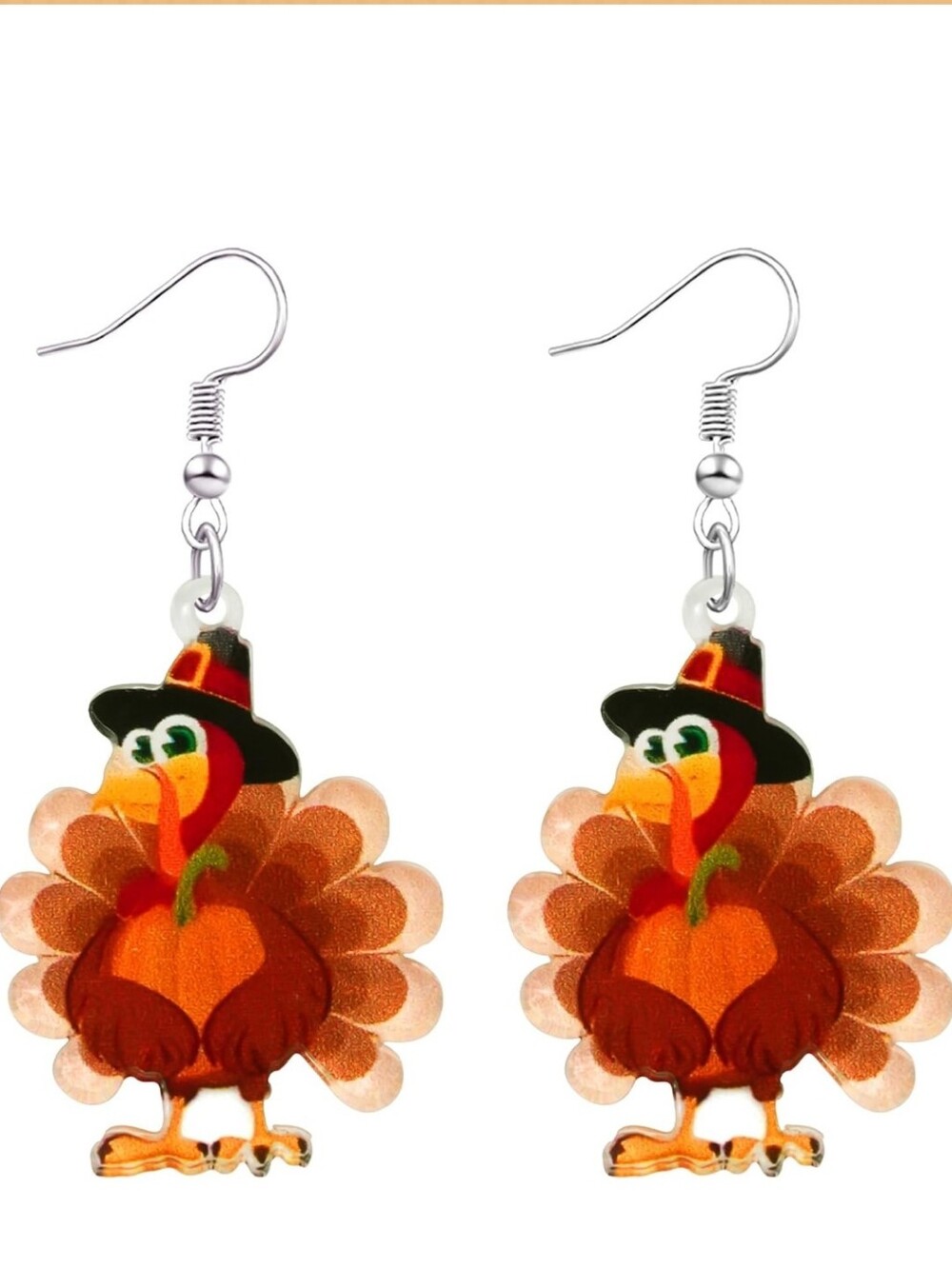 Thanksgiving Turkey Dangle Earrings